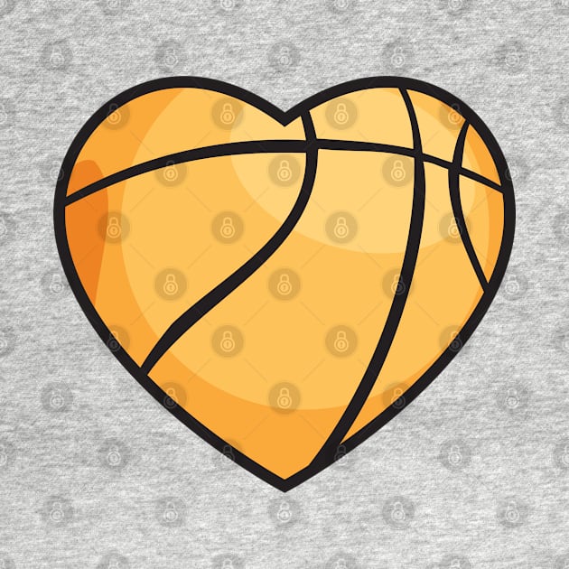 Basketball Love Heart by Rayrock76